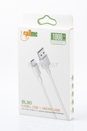 Kabel 2A micro USB biały BL90 Callme 1m
