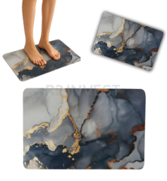 Bathroom mat 50x80 dark grey