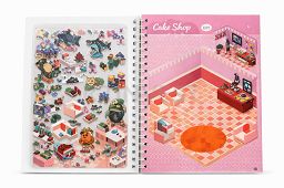 3D landscape stickers brochure