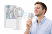 Folding fan white