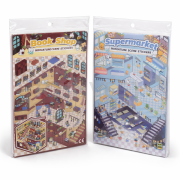 3D landscape stickers brochure