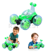 Remote-controlled stunt car green