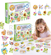 Diamond painting stickers owl and insects