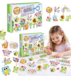 Diamond painting stickers owl and insects